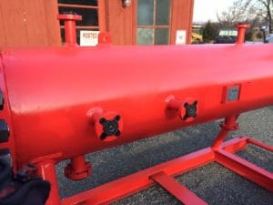 7-Round High-Flow Pre-Filter Particulate Vessel, Side close-up