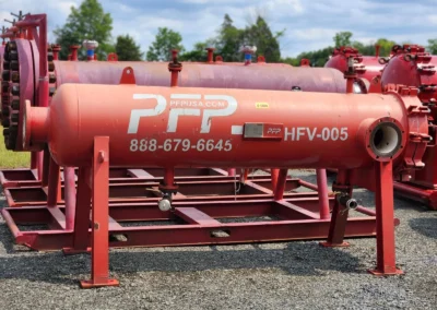 Unit HFV 005, a horizontal high flow filter vessel designed for large-volume industrial filtration applications