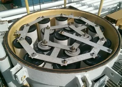 Filter elements installed inside a coalescer separator vessel for multi-stage fuel or gas purification