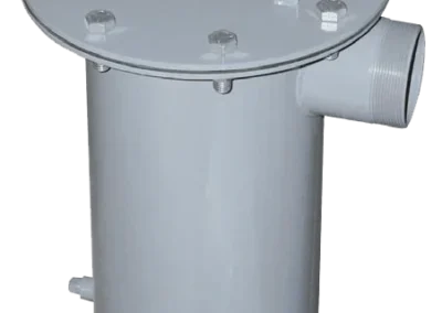 Side exhaust mist eliminator for removing oil mist and vapor from horizontal airflow systems