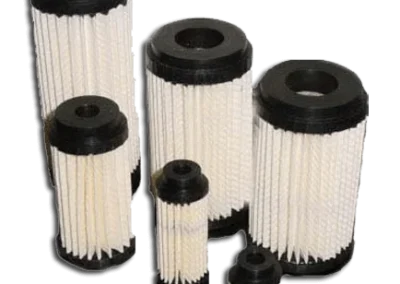 Pleated paper vacuum filter for high-efficiency particulate removal in vacuum systems