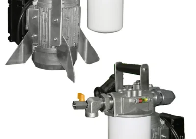 Handheld filter system for portable filtration of industrial fluids including oils and fuels