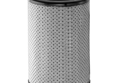 Liquid separator cartridge with outer metal cage for structural reinforcement in high-flow filtration systems