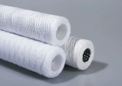 String wound filter cartridge designed for depth filtration of sediment and particulates in industrial liquid applications