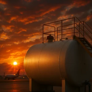 Fuel Storage Tank at Airport