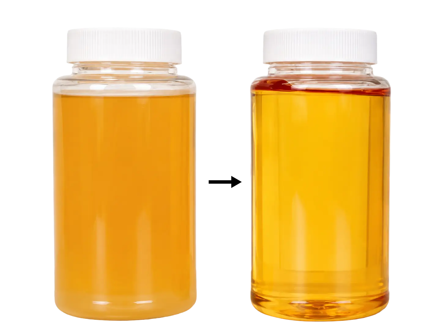 Oil Samples Before and After Vacuum Dehydration Oil Samples Before and After Vacuum Dehydration
