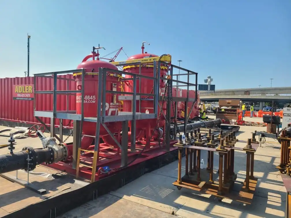 Jet Fuel Flushing Job at Northeast Airport